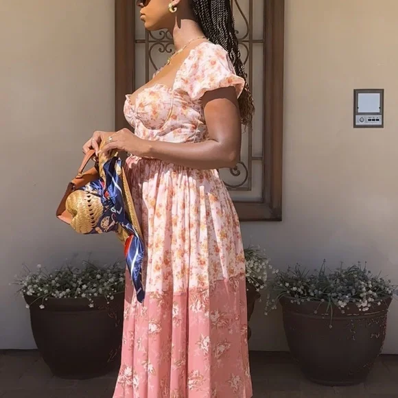 Floral Pink Dress - Picture 3 of 3
